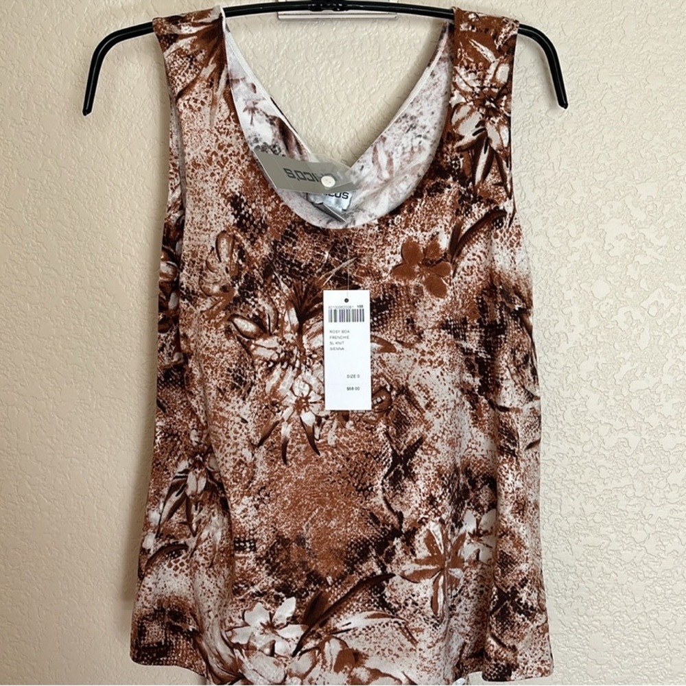 🆕 Chico’s 2 pc silk blend Frenchie tank & cardigan with sequins Size 0 - Picture 7 of 9